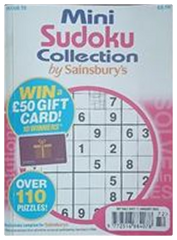 MINI SUDOKU COLLECTION BY SAINSBURY'S — ISSUE 72